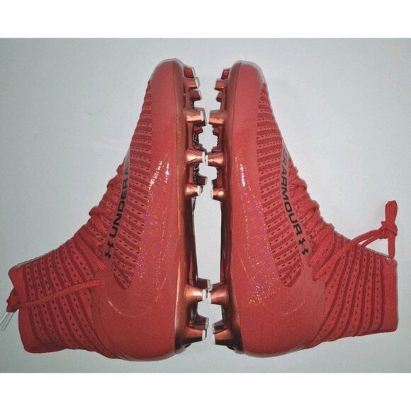 UNDER ARMOUR HIGHLIGHT 2 MC KNIT RED FOOTBALL CLEATS MEN\'S SIZE 12 NEW main image 6
